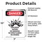 Signmission Explosive Vapors No Danger Sign, Vinyl Decal, 7in W x 10in L, 2PK OS-2PACK-DS-D-710-V-1211 - alternate 3